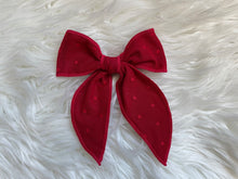 Load image into Gallery viewer, Red Polka Dot Fable Hair Bow