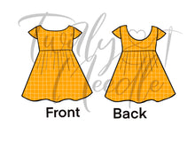 Load image into Gallery viewer, Ella Yellow Grid Dress