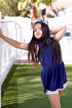 Load image into Gallery viewer, Livi Solid Royal Blue Peplum