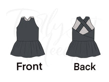 Load image into Gallery viewer, Livi Solid Charcoal Grey Peplum