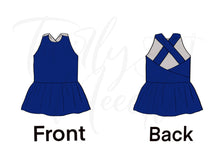 Load image into Gallery viewer, Livi Solid Royal Blue Peplum