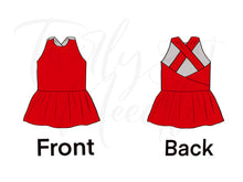 Load image into Gallery viewer, Livi Solid Red Peplum