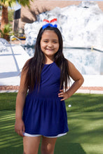 Load image into Gallery viewer, Livi Solid Royal Blue Peplum