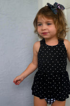 Load image into Gallery viewer, Livi Black/ Ivory Hearts Peplum