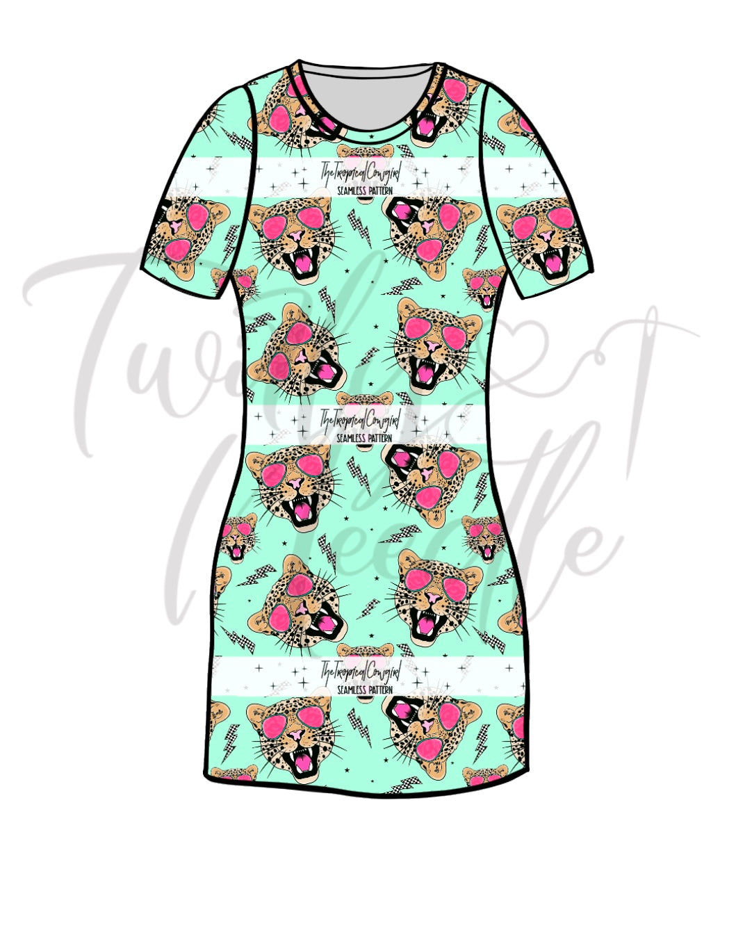 Rory Leopard Face Dress