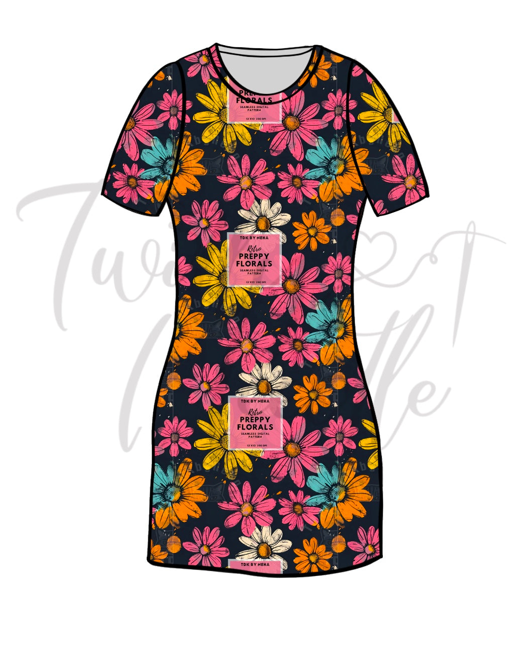 Rory Summer Retro Floral Dress