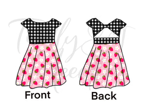Strawberry and Gingham Dress