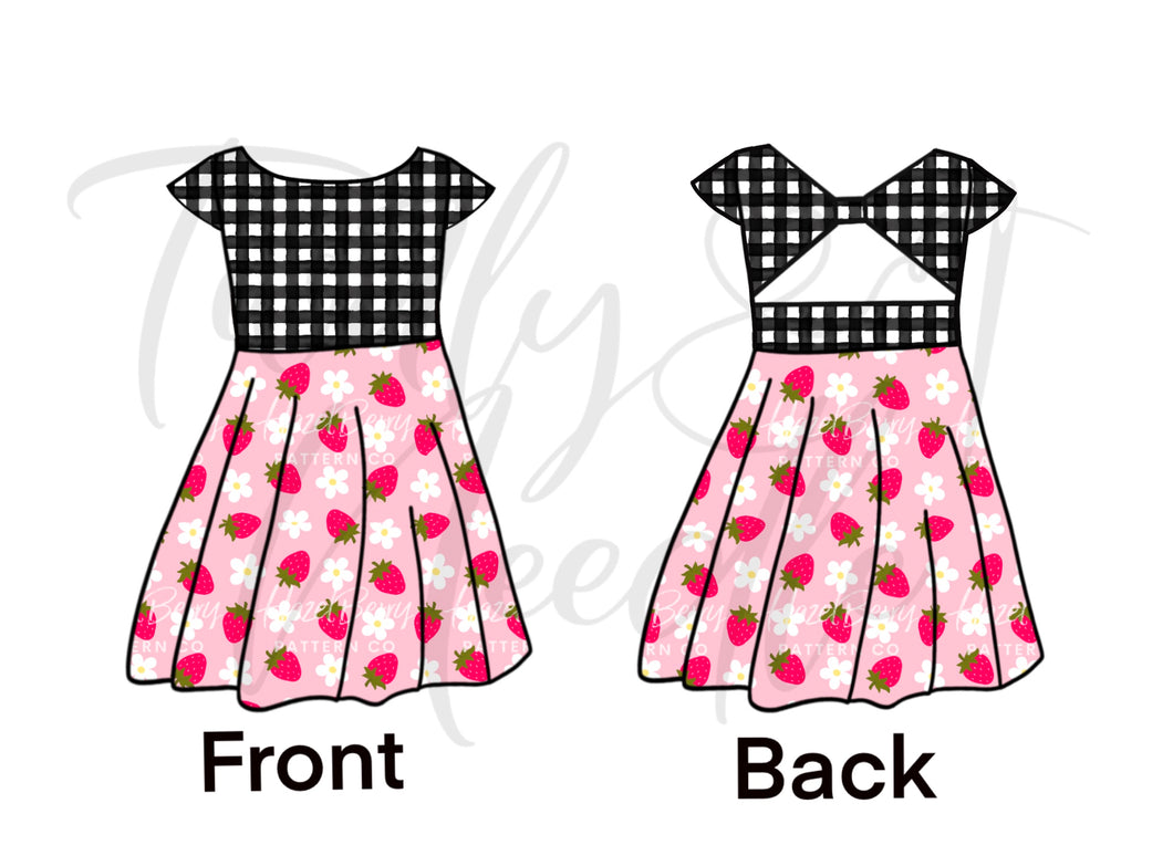 Strawberry and Gingham Dress