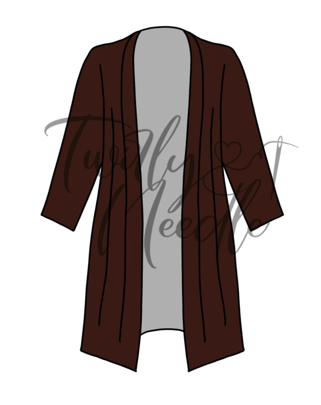 Solid Brown Cardigan