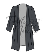 Load image into Gallery viewer, Solid Charcoal Grey Cardigan
