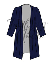 Load image into Gallery viewer, Solid Navy Blue Cardigan
