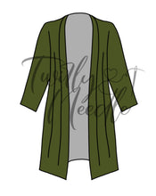 Load image into Gallery viewer, Solid Olive Green Cardigan
