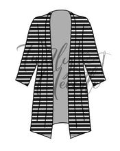 Load image into Gallery viewer, Black Stripe Cardigan
