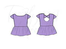 Load image into Gallery viewer, Cora Solid Lavender Peplum
