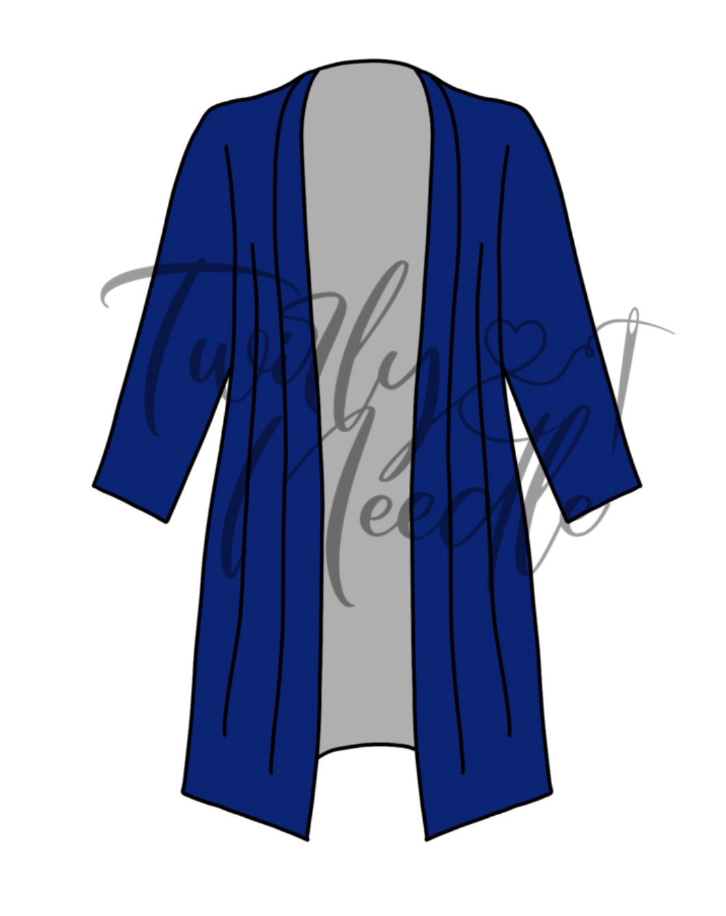 Solid Royal Blue Cardigan