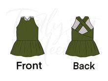 Load image into Gallery viewer, Livi Solid Olive Green Peplum
