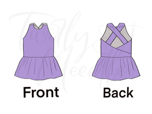 Livi Solid Lavender Peplum