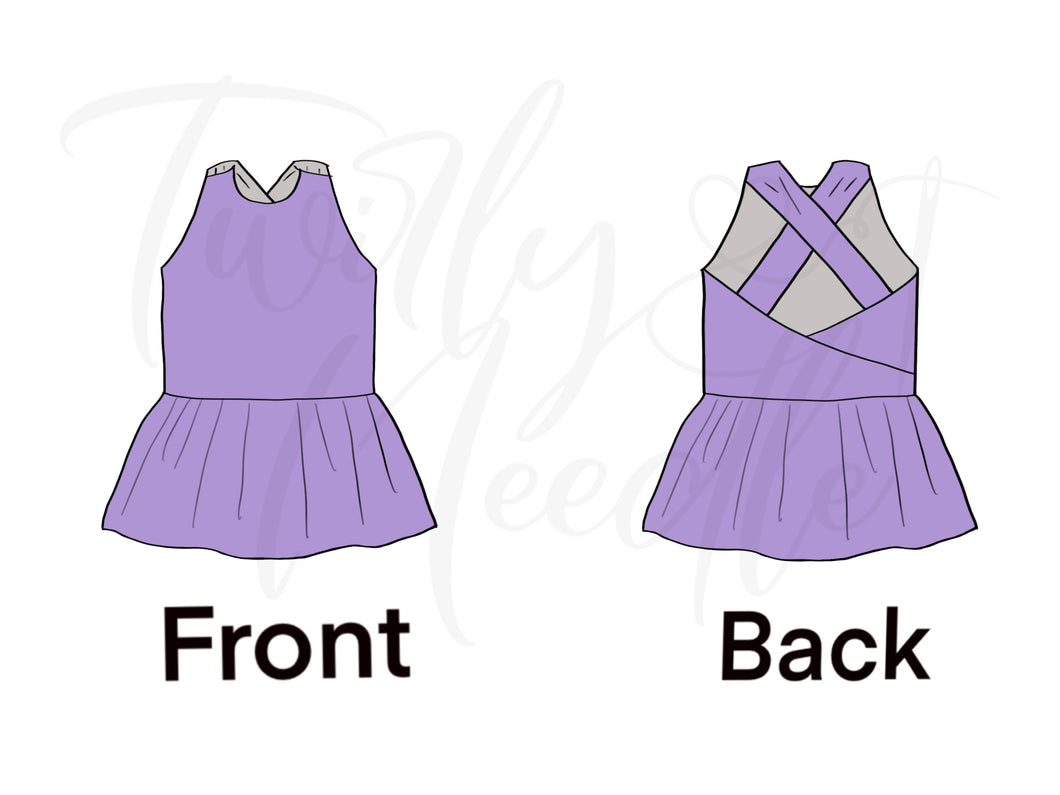 Livi Solid Lavender Peplum