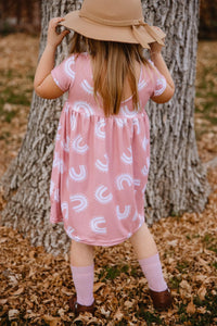 Ella Pink Rainbow Dress