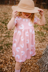 Ella Pink Rainbow Dress