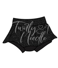 Load image into Gallery viewer, Black Glitter Twirl Skirt
